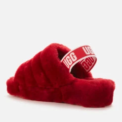UGG Women's Fluff Yeah Slide Sheepskin Slippers - Ribbon Red -Vans || Clarks || Ugg Sales 13152514 1474938453144843