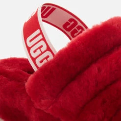 UGG Women's Fluff Yeah Slide Sheepskin Slippers - Ribbon Red -Vans || Clarks || Ugg Sales 13152514 1994938450590748