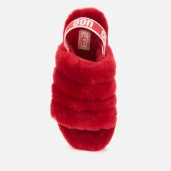 UGG Women's Fluff Yeah Slide Sheepskin Slippers - Ribbon Red -Vans || Clarks || Ugg Sales 13152514 5784938450465777