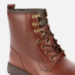 UGG Men's Kirkson Waterproof Leather Lace Up Boots - Chestnut -Vans || Clarks || Ugg Sales 13152579 1204928080092138