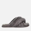UGG Women's Scuffita Sheepskin Slide Slippers - Charcoal -Vans || Clarks || Ugg Sales 13152680 2715065109803266