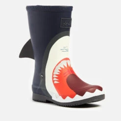 Joules Kids' Printed Wellies - Navy Shark -Vans || Clarks || Ugg Sales 13156687 1594955265469335