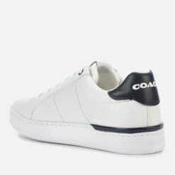 Coach Women's Lowline Leather Cupsole Trainers - Optic White/Midnight Navy -Vans || Clarks || Ugg Sales 13167759 1644898774546487