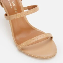 Kurt Geiger London Women's Portia Leather Heeled Sandals - Nude -Vans || Clarks || Ugg Sales 13411857 1074929124004229