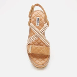 Dune Women's Latina Leather Sandals - Camel -Vans || Clarks || Ugg Sales 13412957 3474938452121807