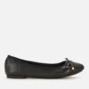 Dune Women's Hartlyn Leather Ballet Flats - Black
