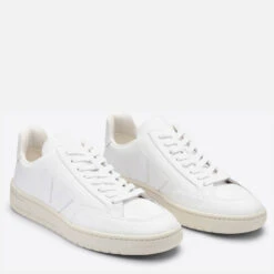 Veja Men's V-12 Leather Trainers - Extra White -Vans || Clarks || Ugg Sales 13451966 3194956266974536
