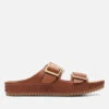 Clarks Brookleigh Sun Leather And Suede Sandals