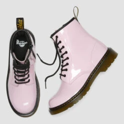 Dr. Martens Youth 1460 Patent Lamper Boots - Pale Pink -Vans || Clarks || Ugg Sales 13454443 9454940425936947