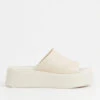 Vagabond Women's Courtney Leather Flatform Mules - Off White -Vans || Clarks || Ugg Sales 13494394 1355044114636740