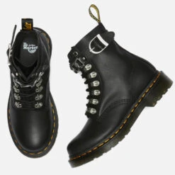 Dr. Martens Women's 1460 Pascal Chain Leather 8-Eye Boots - Black -Vans || Clarks || Ugg Sales 13527915 1534959177313053