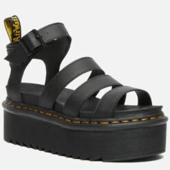 Dr. Martens Women's Blaire Quad Sandals - Black -Vans || Clarks || Ugg Sales 13527978 9434945861772805