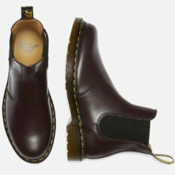 Dr. Martens Men's 2976 Smooth Leather Chelsea Boots - Burgundy -Vans || Clarks || Ugg Sales 13528012 1384945862451990