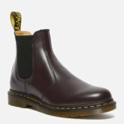Dr. Martens Men's 2976 Smooth Leather Chelsea Boots - Burgundy -Vans || Clarks || Ugg Sales 13528012 1954959178181430