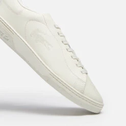 Lacoste Women's Court Zero 0722 1 Leather Cupsole Trainers - Off White/Off White -Vans || Clarks || Ugg Sales 13528592 1964957289811117