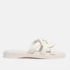 Coach Women's Georgie Leather Slide Sandals - Chalk -Vans || Clarks || Ugg Sales 13529145 5724972660752834