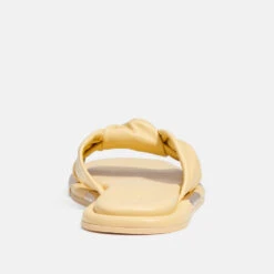 Coach Women's Brooklyn Leather Sandals - Vanilla -Vans || Clarks || Ugg Sales 13529249 1554980886291122