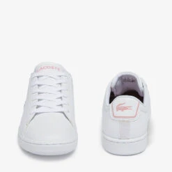 Lacoste Junior Carnaby Evo Trainers - White -Vans || Clarks || Ugg Sales 13559345 1534935520220556