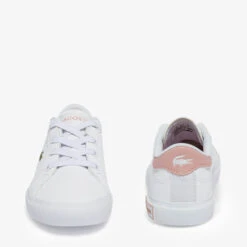 Lacoste Infant Powercourt 0721 Trainers - White/Pink -Vans || Clarks || Ugg Sales 13559433 1054935522595764