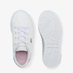 Lacoste Infant Powercourt 0721 Trainers - White/Pink -Vans || Clarks || Ugg Sales 13559433 1954935522550344