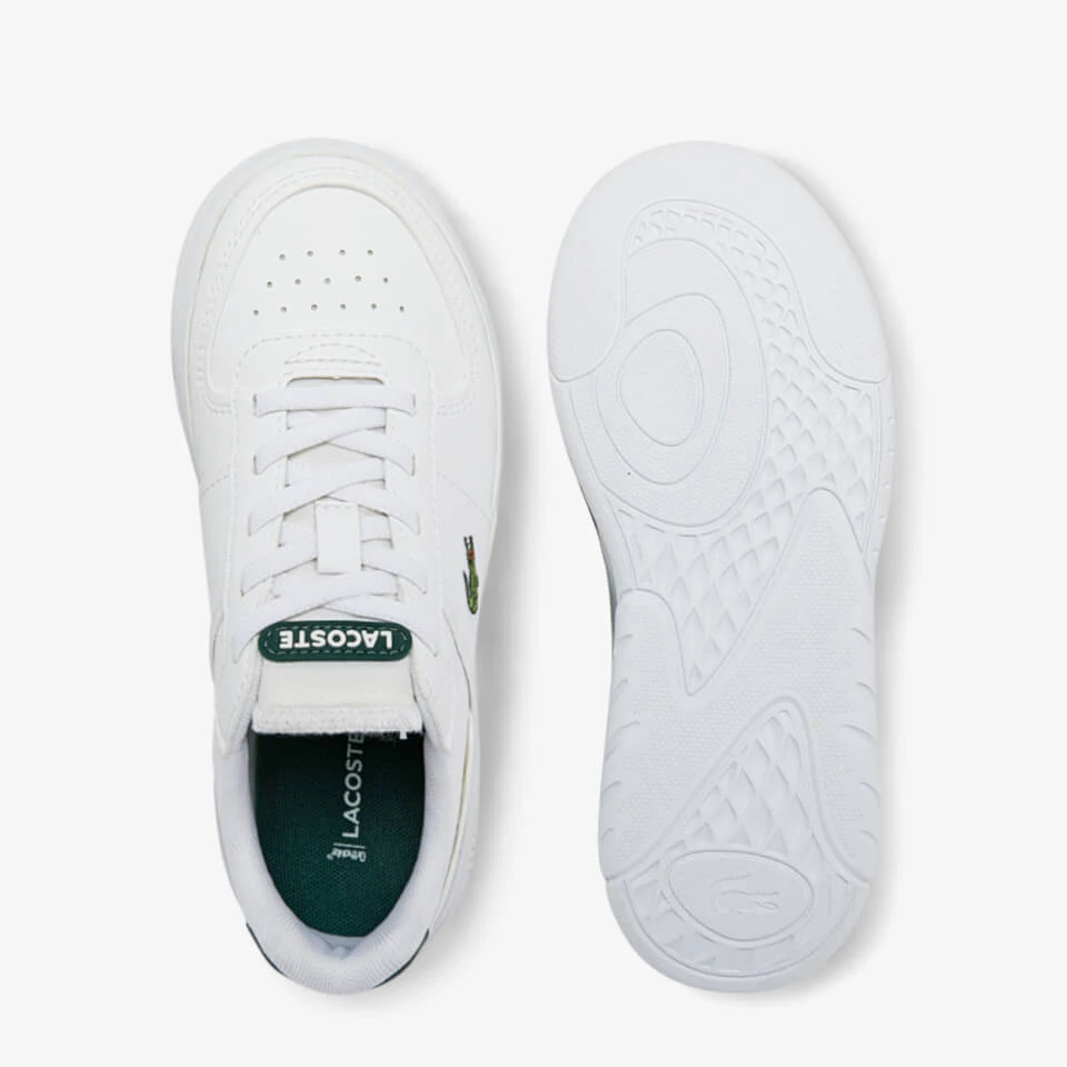 Lacoste Junior Game Advance Trainers - White/Green 6 Lacoste Junior Game Advance Trainers - White/Green - Image 4