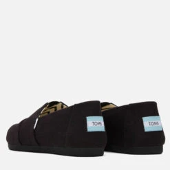 TOMS Women's Alpargata Vegan Canvas Pumps - Black/Black -Vans || Clarks || Ugg Sales 13624793 1524962226234077