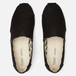 TOMS Women's Alpargata Vegan Canvas Pumps - Black/Black -Vans || Clarks || Ugg Sales 13624793 1844962226365816