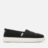 TOMS Women's Alpargata Mallow Vegan Pumps - Black Matte Woven -Vans || Clarks || Ugg Sales 13624821 2755057929469301