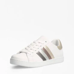 Guess Women's Jacobb Leather Cupsole Trainers - White/Platino -Vans || Clarks || Ugg Sales 13629687 2104938913694679