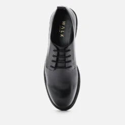 Walk London Men's Brooklyn Leather Derby Shoes - Black -Vans || Clarks || Ugg Sales 13629844 1144952710747227