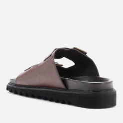 Walk London Men's Jaws Leather Double Strap Sandals - Brown -Vans || Clarks || Ugg Sales 13629880 1104952712156183