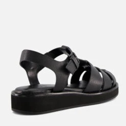 Dune Women's Loch Leather Fisherman Sandals - Black -Vans || Clarks || Ugg Sales 13635929 2574936642393773