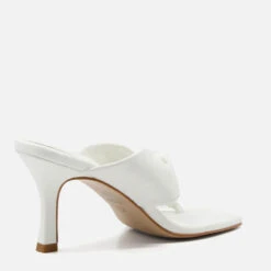 Dune Women's Mykonos Leather Heeled Mules - White -Vans || Clarks || Ugg Sales 13635971 1494949847498921