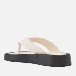 ALOHAS Women's Overcast Leather Toe Post Sandals - Ivory -Vans || Clarks || Ugg Sales 13637652 1364960692025284