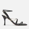 ALOHAS Women's Straps Chain Heeled Sandals - Black -Vans || Clarks || Ugg Sales 13637722 9664960673251836