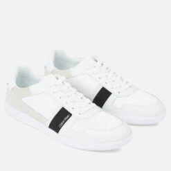 Calvin Klein Men's Low Top Mix Trainers - Triple White -Vans || Clarks || Ugg Sales 13638534 1145037968893641