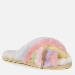 EMU Australia Women's Mayberry Rainbow Sheepskin Slippers - Pastel -Vans || Clarks || Ugg Sales 13642026 1454958872851078