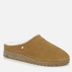 EMU Australia Women's Currawang Suede/Sheepskin Mules - Chestnut -Vans || Clarks || Ugg Sales 13642068 4244958872755465