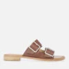 EMU Australia Women's Peli Leather Double Strap Sandals - Tawny -Vans || Clarks || Ugg Sales 13642103 7875025218552496