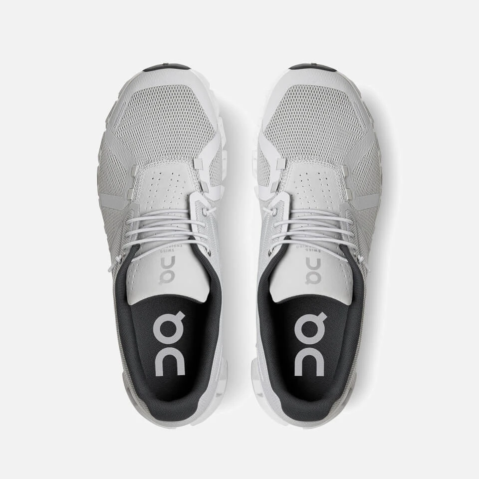 ON Men's Cloud 5 Running Trainers - Glacier/White 6 ON Men's Cloud 5 Running Trainers - Glacier/White - Image 4
