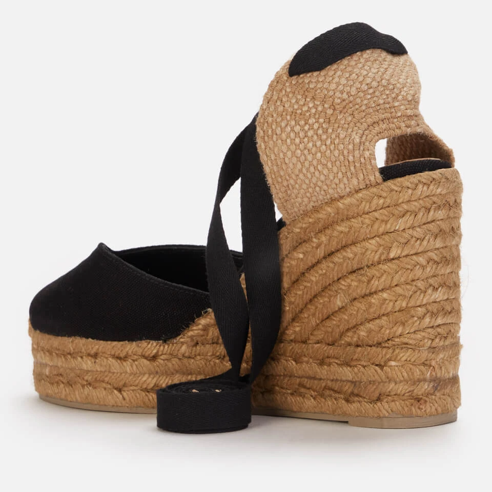 Castañer Women's Chiara 8Ed Wedged Espadrilles - Negro 4 Castañer Women's Chiara 8Ed Wedged Espadrilles - Negro - Image 2