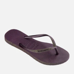 Havaianas Women's Slim Sparkle Ii Flip Flops - Aubergine -Vans || Clarks || Ugg Sales 13664852 1715047545045516