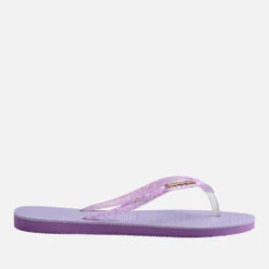 Havaianas Women's Slim Glitter Flourish Flip Flops - Purple -Vans || Clarks || Ugg Sales 13664862 1015047543535352