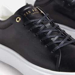 Ted Baker Women's Lornea Leather Flatform Trainers - White/Black -Vans || Clarks || Ugg Sales 13712340 1225019795332652