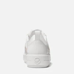 MICHAEL Michael Kors Women's Emmett Strap Leather Trainers - Optic White -Vans || Clarks || Ugg Sales 13734272 4664967701013742