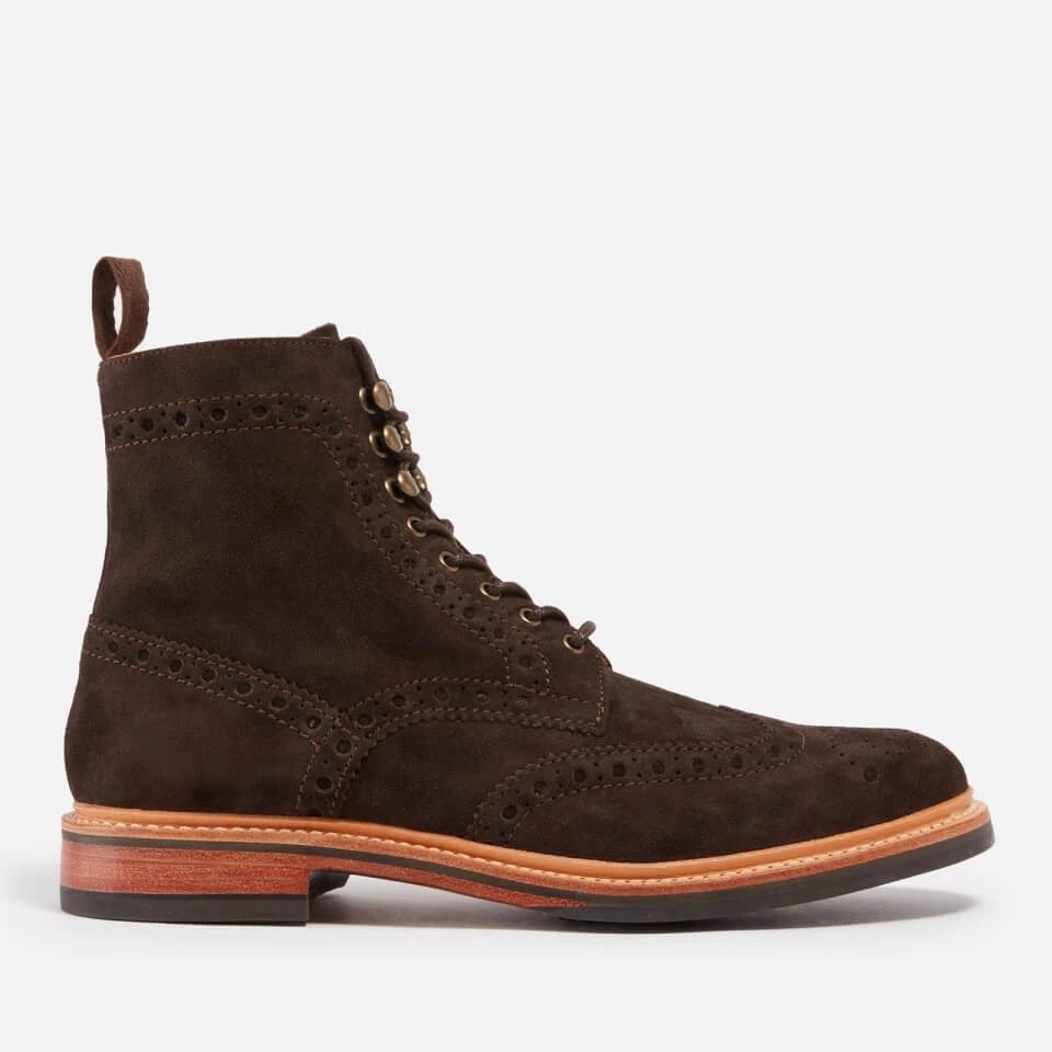 Grenson Fred Suede Brogue Boots 3 Grenson Fred Suede Brogue Boots