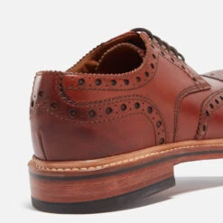 Grenson Men's Archie Handpainted Leather Brogues - Tan -Vans || Clarks || Ugg Sales 13794717 4815022193687989