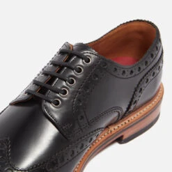 Grenson Men's Archie Leather Brogues - Black -Vans || Clarks || Ugg Sales 13794723 1885022193820667