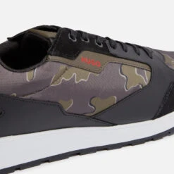 HUGO Icelin Camo Suede And Shell Trainers -Vans || Clarks || Ugg Sales 13801997 6955003715135603