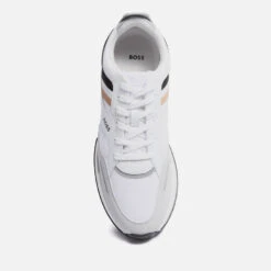 BOSS Men's Jonah Mesh And Faux Leather Trainers -Vans || Clarks || Ugg Sales 13802027 4705003715531825